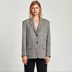 Zara Checkered Blazer